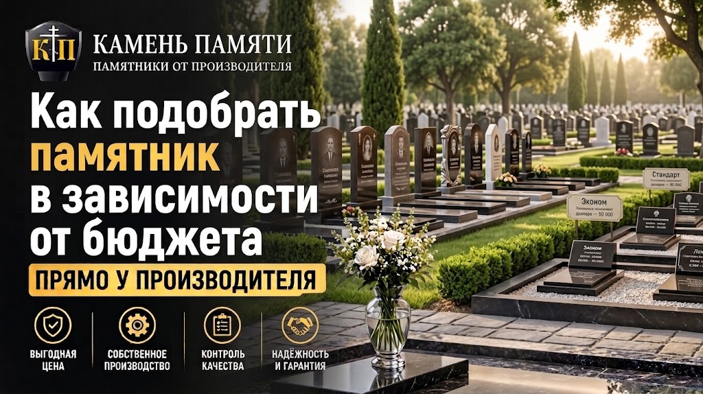 Как подобрать памятник в зависимости от бюджета